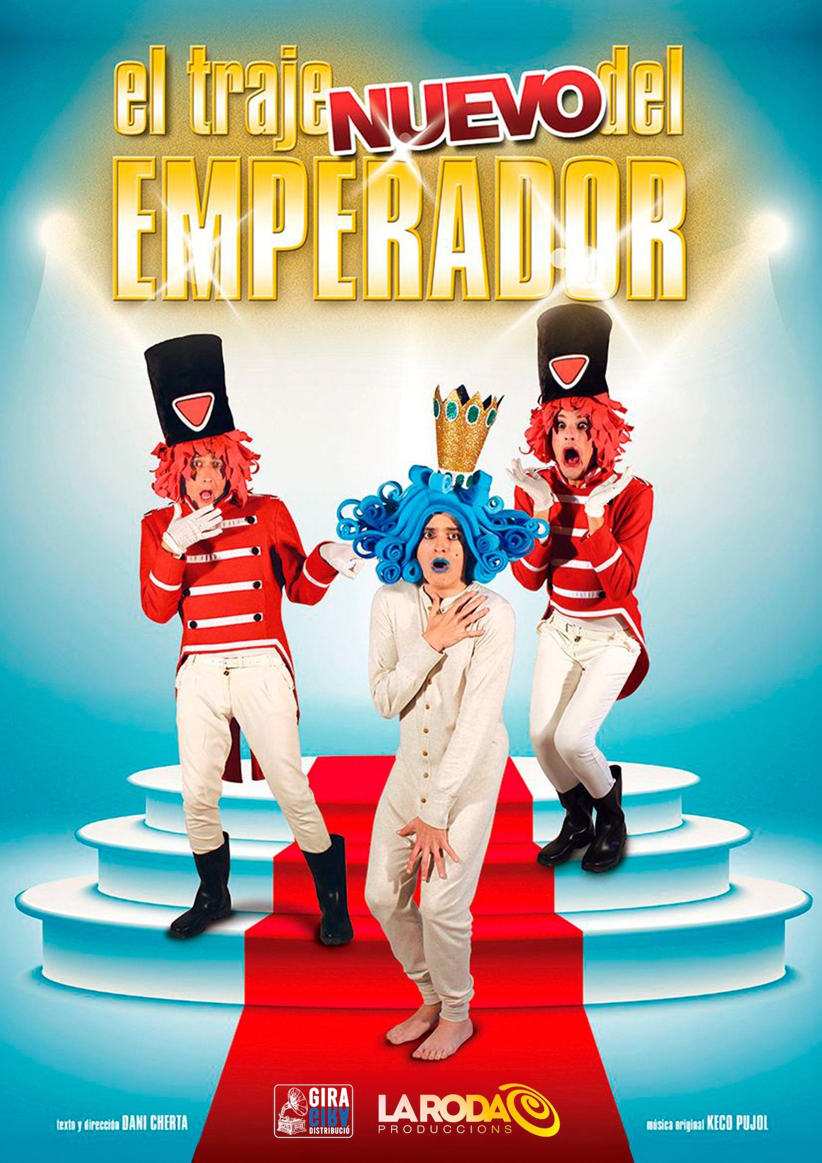 Cartel obra de teatro El Traje Nuevo del Emperador