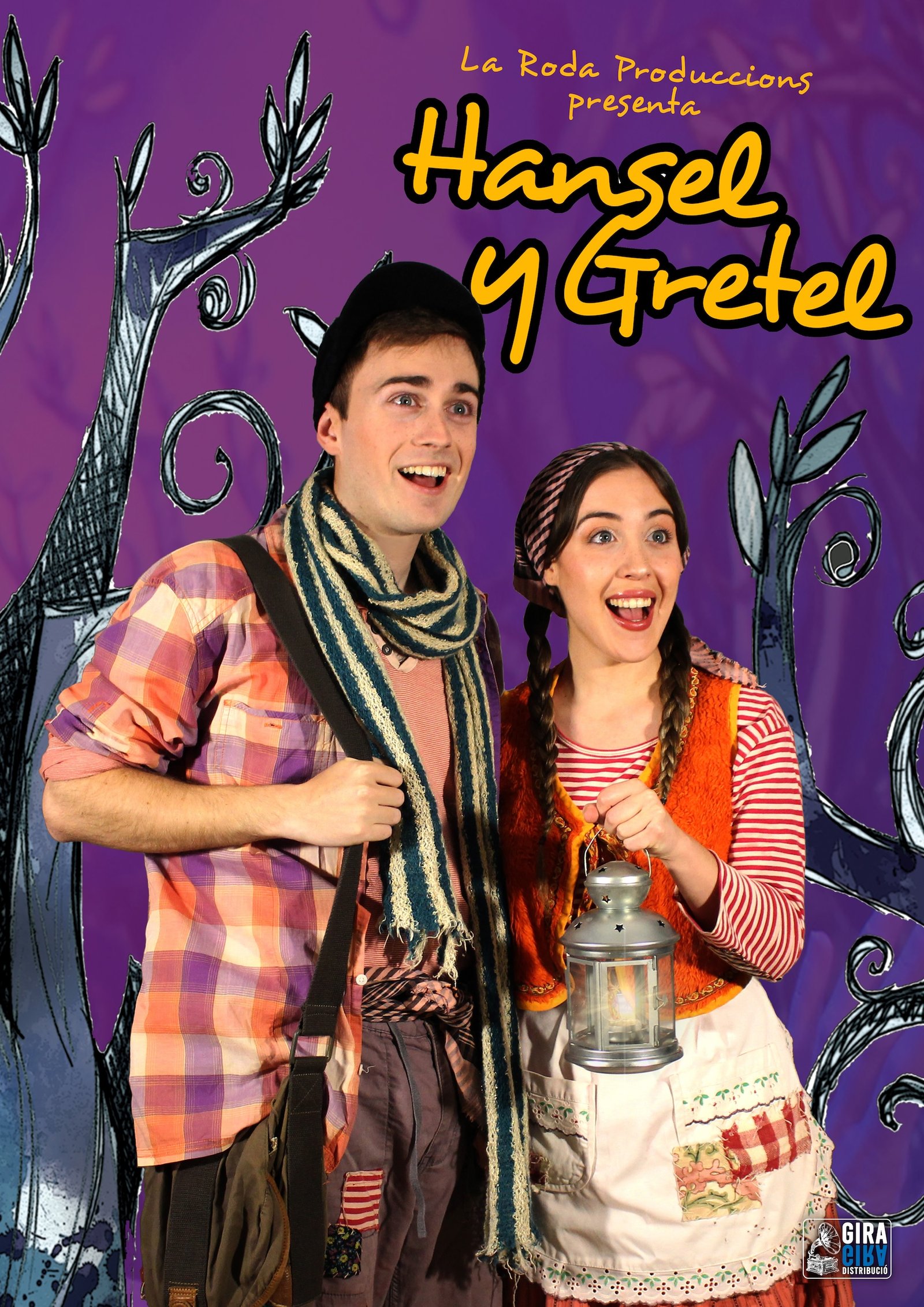 Cartel obra de teatro Hansel y gretel