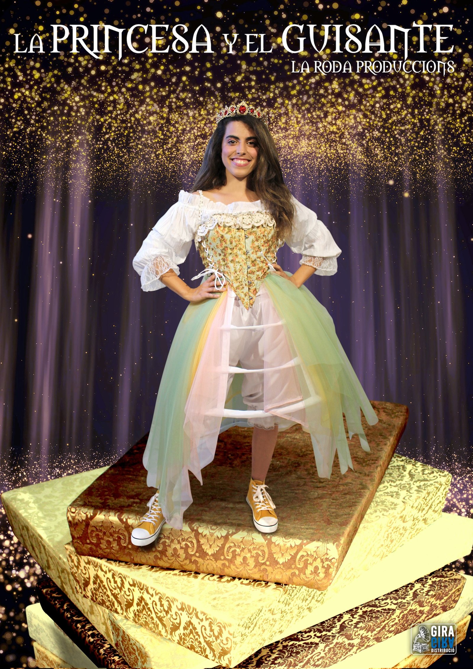 Cartel obra de teatro la princesa y el guisante