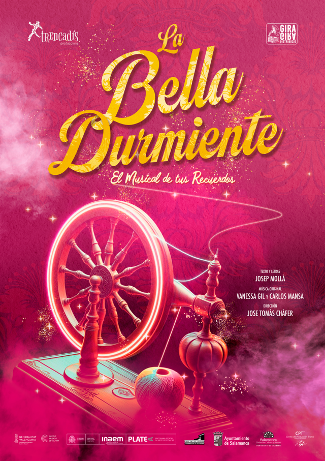 Cartel obra de teatro La Bella Durmiente, el musical de tus recuerdos