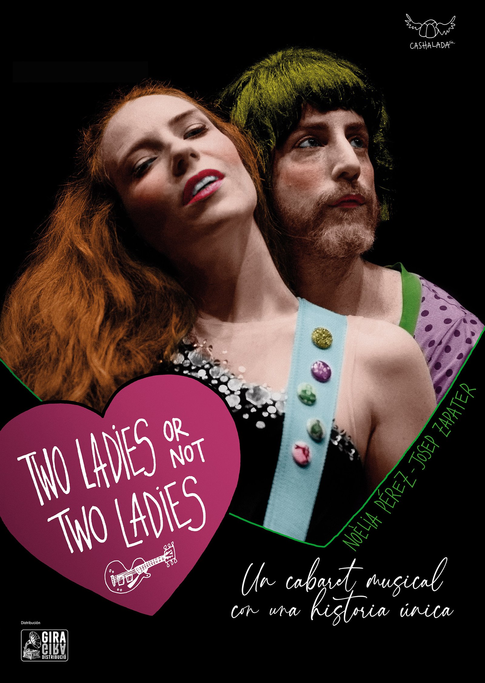 Cartel obra de teatro Two ladys or Not Two Ladies, un cabaret musical con una historia única