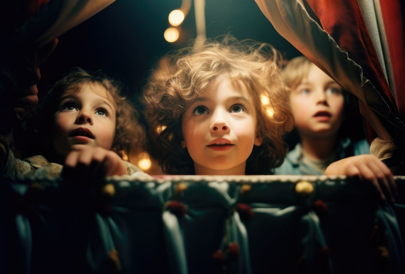 Imagen de niños en el teatro